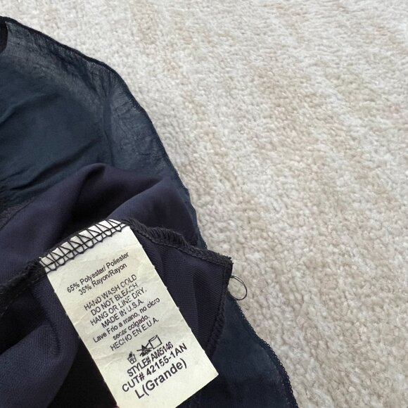 Andrea Missy Blue Boho Strapless Summer Maxi Dress L - Picture 11 of 11